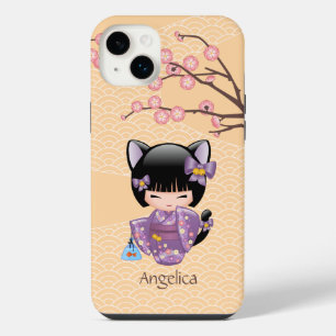 Poupée Neko Kokeshi - Fille Geisha aux Oreilles de