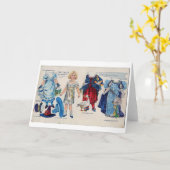 Poupée papier livre d'histoire, carte de voeux (Fleur jaune)