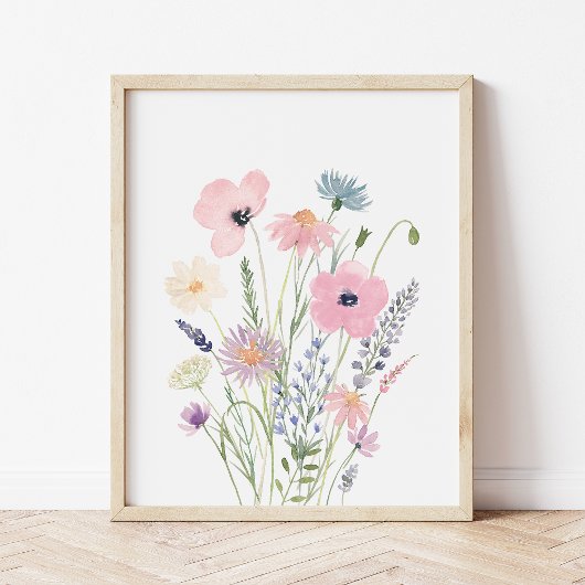 Poupée rose pastel Nursery Fleur sauvage