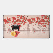 Poupée rouge Sakura Kokeshi - Geisha japonais (Recto)