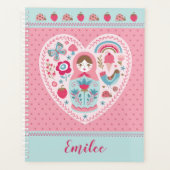 Poupée russe jolie rose Matryoshka (Devant)