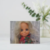 Poupée vintage - carte postale (Debout devant)