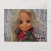 Poupée vintage - carte postale (Devant)