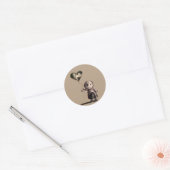 Poupée VooDoo en Stickers Amour (Enveloppe)