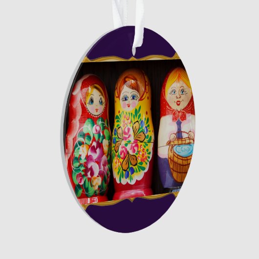 Poupées colorées de Matryoshka (devant)