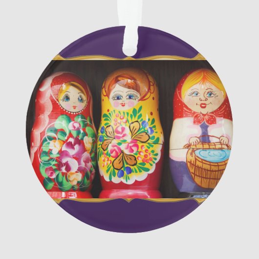 Poupées colorées de Matryoshka (dos)