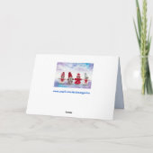 poupées de noël carte de voeux (Dos)