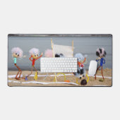 Poupées Fubby qui jouent au beach volley. (Clavier et souris)