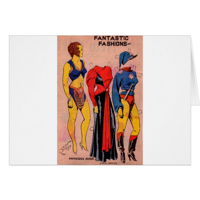 Poupées papier Princess Aura des années 1930 Flash (Devant horizontal)