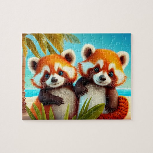 Poupées rouges enfants Puzzle - Tropical (Horizontal)