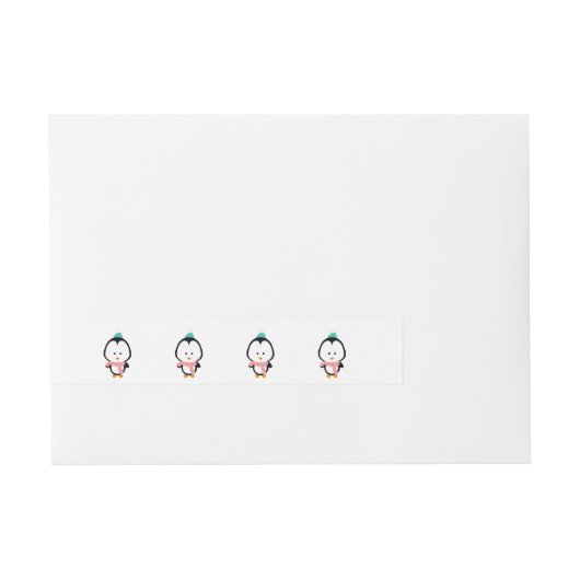 Pour Adresse Bande dessinée mignonne de pingouin (Devant)