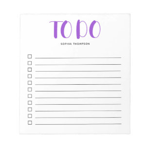 Pour Afficher Le Bloc-Notes Purple Script En Gras