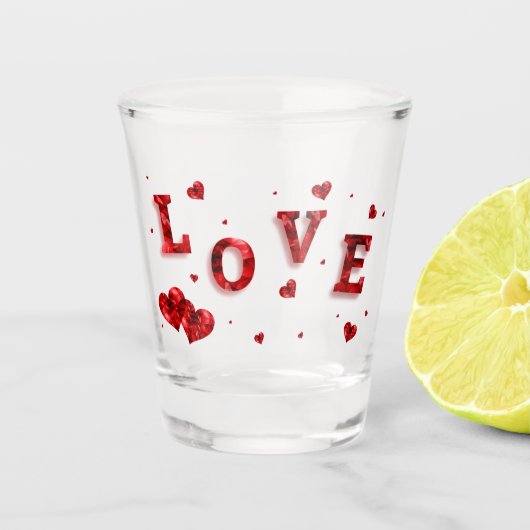 Pour Amor Shot Glas (Voorkant)