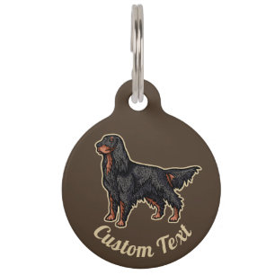 Pour Animaux Illustration de Gordon Setter, Médaillon d'identif