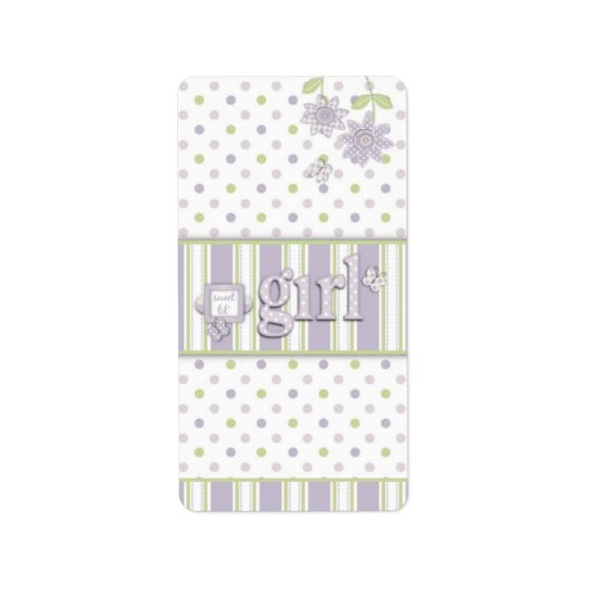 Pour Baby Girl Mini Hershey Bar Étiquette LG (Devant)