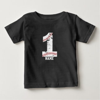 Pour Bébé 1Er anniversaire de baseball t-shirt de la fête de