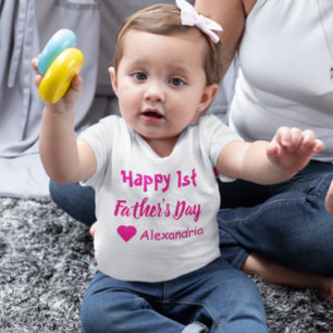 Pour Bébé 1st Father's Day Baby T-Shirt