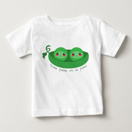 Pour Bébé 2 POIS dans une COSSE - T-shirt (Devant)