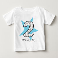 2ème T-shirt bleu d'étoile de base-ball