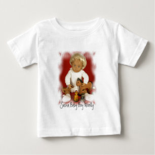 Pour Bébé 502-4 Sasha Baby Garçon T-Shirt en laine manches l
