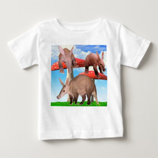Pour Bébé Aardvarks au pays des merveilles T-shirt (Devant)