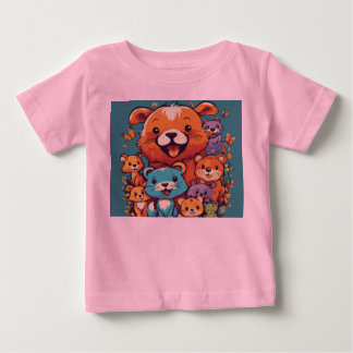 Pour Bébé Adorable Joueur Enfants Animal T-shirt Design