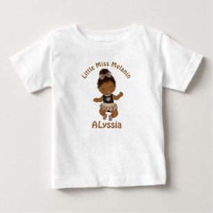 Pour Bébé Africain-Américain Baby Girl Melanin T-Shirt