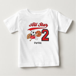 Pour Bébé All Star Sports 2e anniversaire Baby T-shirt