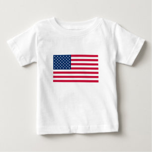 Pour Bébé American Flag Baby T-Shirt USA