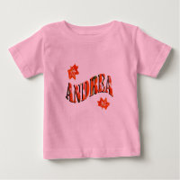 Andrea, Nom Féminin Fait De Lys, T-Shirt