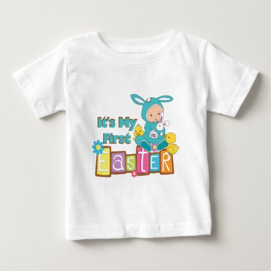 Pour Bébé Baby Boy Bunny Premier T-shirt de Pâques (Devant)