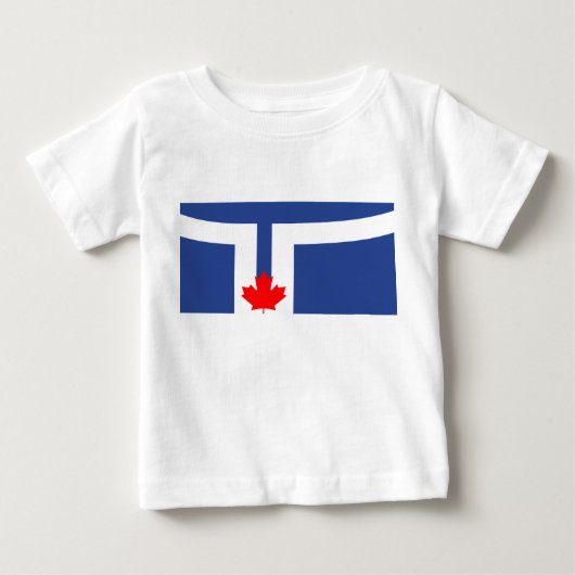 Pour Bébé Baby T-Shirt with Flag of Toronto (Devant)