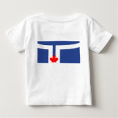 Pour Bébé Baby T-Shirt with Flag of Toronto (Dos)