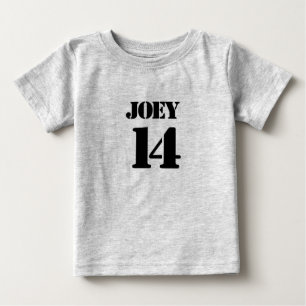 Pour Bébé Baby Team Jersey Numéro Baby T-Shirt