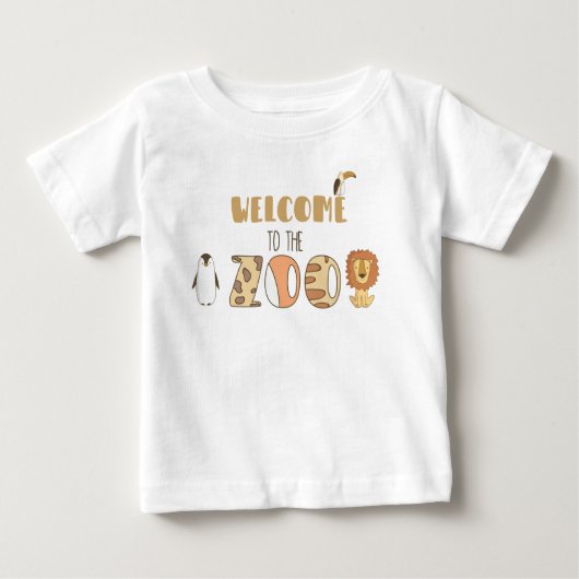 Pour Bébé Bienvenue Au T-Shirt Zoo (Devant)