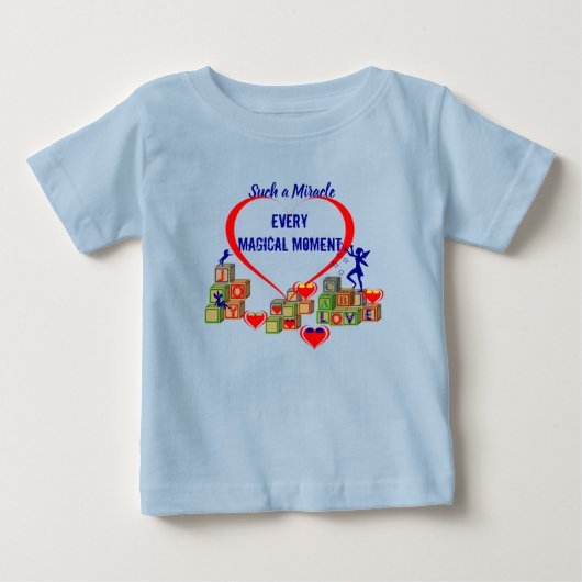 Pour Bébé Bloques ABC - T-Shirt Miracle Baby (Devant)