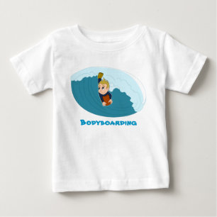 Pour Bébé Bodyboard boy dessin animé T-shirt