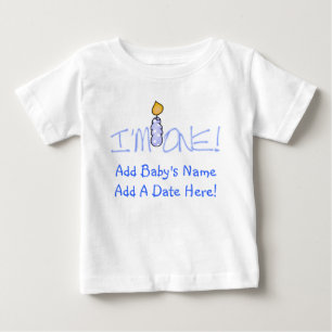 Pour Bébé Bougie bleue je suis un T-shirt personnalisable de