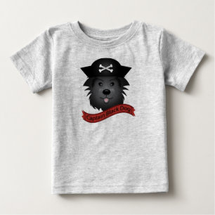 Pour Bébé Captain Black Dog - Baby Fine Jersey T-Shirt 