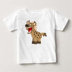 Pour Bébé Caricature affamée mignonne Hyena Baby T-Shirt
