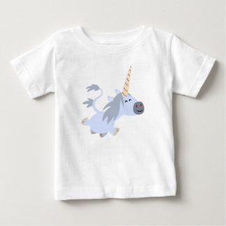 Pour Bébé Caricature Trotting Unicorn Baby T-Shirt
