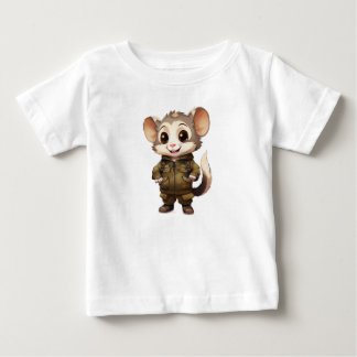 Pour Bébé Cartoon Possum Toddler Fine Jersey T-shirt