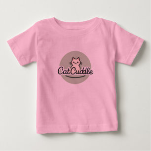 Pour Bébé Cat Cuddle Cute Cartoon Kitty T-Shirt