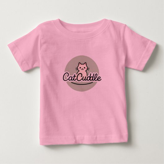 Pour Bébé Cat Cuddle Cute Cartoon Kitty T-Shirt (Devant)