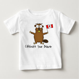 Pour Bébé Célébrez votre T-shirt de nourrisson de castor
