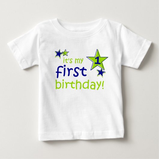 Pour Bébé C'est mon 1 premier T-shirt de nourrisson (Devant)