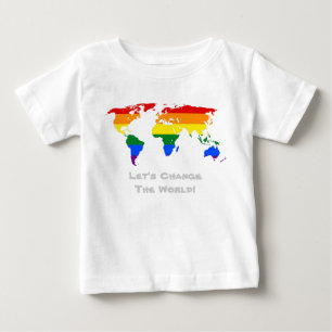Pour Bébé Changer le T-shirt gay pride mondial