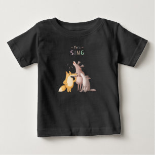 Pour Bébé Chantons un T-shirt animal animal Acapella Baby