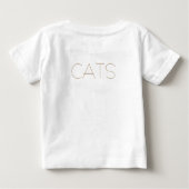 Pour Bébé Chats amusants Baby Fine Jersey T-shirt (Dos)