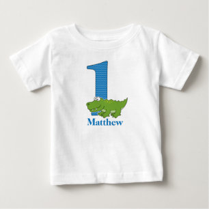 Pour Bébé Chemise T-shirt Alligator 1er Anniversaire